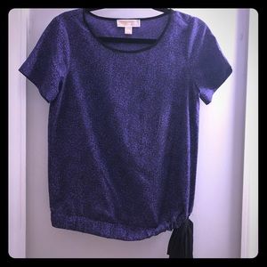 Michael kors top with knot tie on side